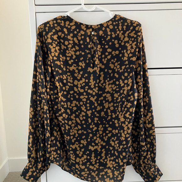 RW&Co. black & gold blouse - size XS - Picture 2 of 7